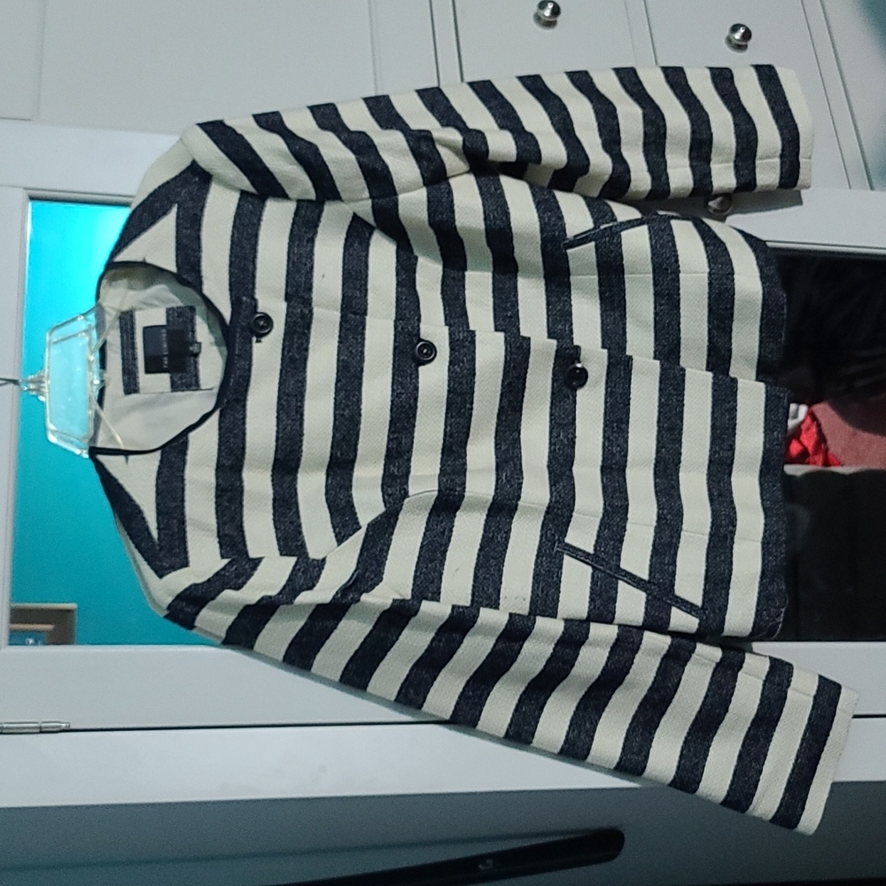 Beige and Black Blazer